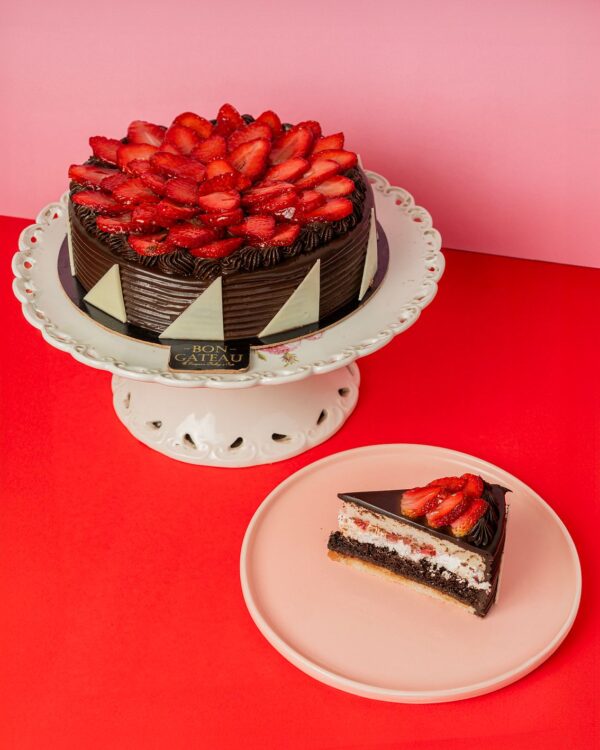 Belgian Chocolate and Strawberry Cake